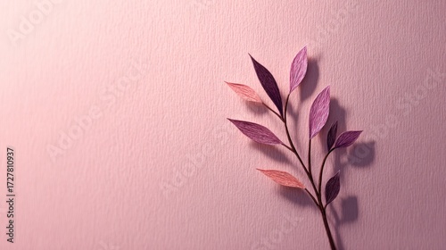 Delicate pastel branch