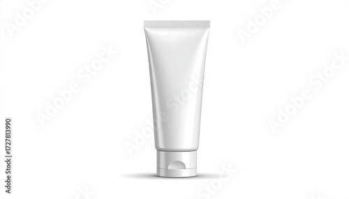 Blank white cosmetic tube