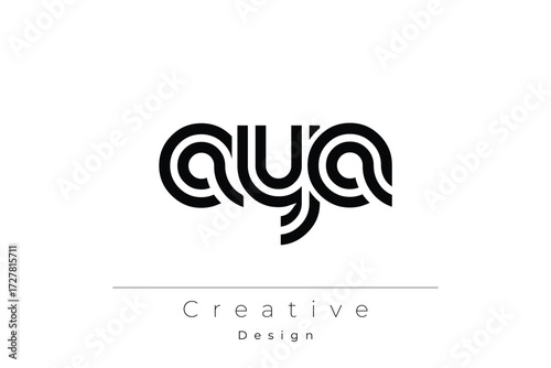 Photos AYA Creative Unique Modern Letter Logo Design