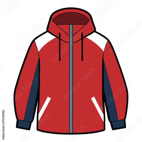 Buy red hooded jacket online stylish outerwear for men and women waterproof windproof fashion