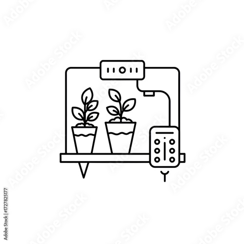 Indoor Hydroponic Garden Icon