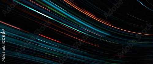 Abstract black speed lines, dynamic motion blur effect,  monochrome,  race