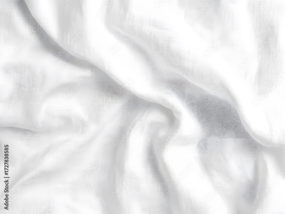 Obraz premium White Linen Fabric Texture Draped Soft Elegant Background