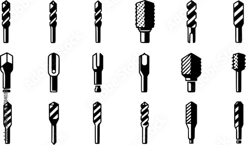 Set of grateful thankful face outline vector icons