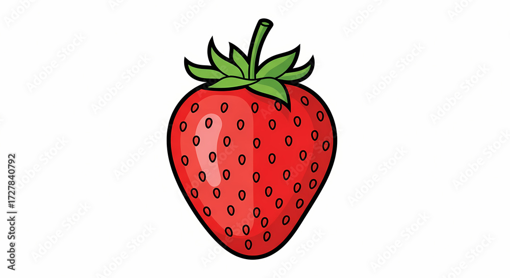 Fototapeta premium strawberry on white background
