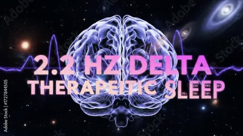 2.2 Hz Delta Brainwave Animation for Therapeutic Sleep and Deep Relaxation