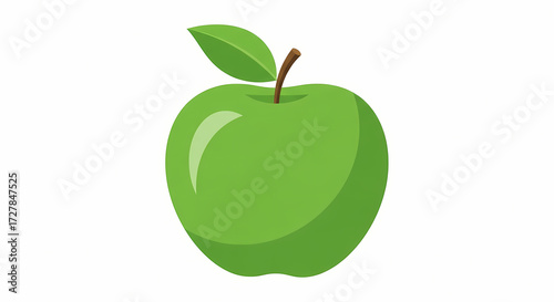 green apple vector illustration