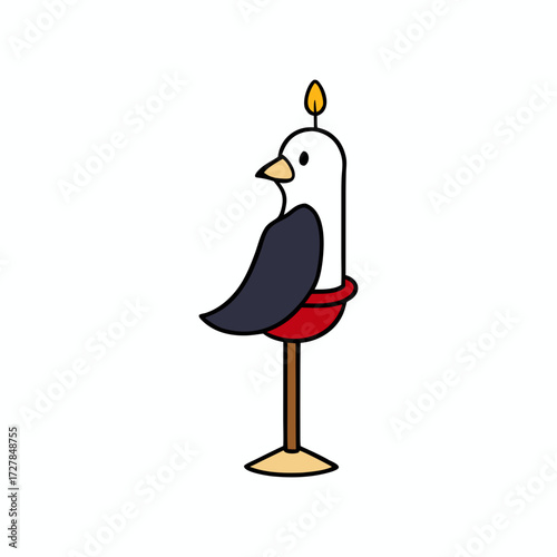 Dove in velvet cloak