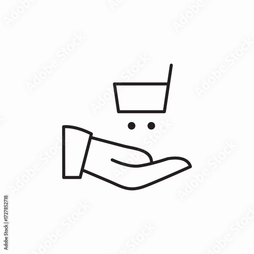 shopping care icon sign vector