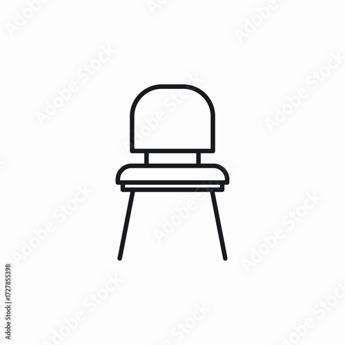 seat chair icon sign vector