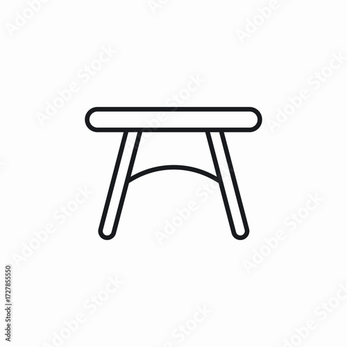 table furniture icon sign vector