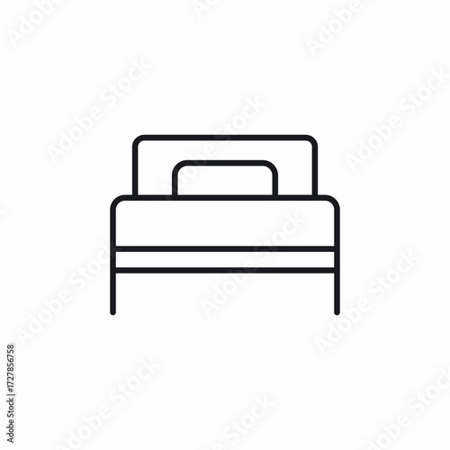bed sleep icon sign vector