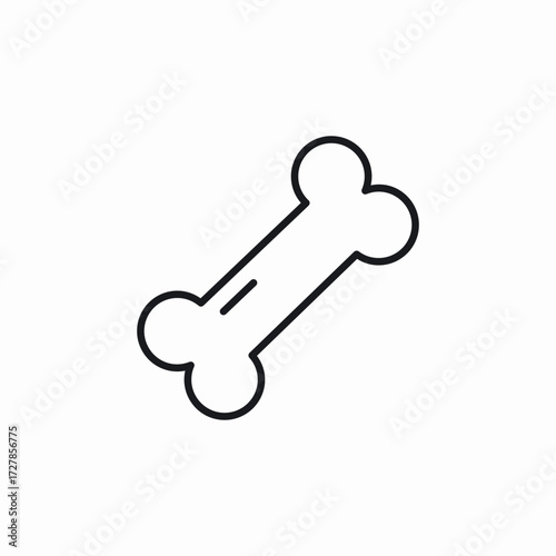 bone dog food icon sign vector