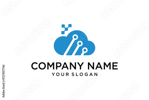 Cloud computing icon Template Design Vector.