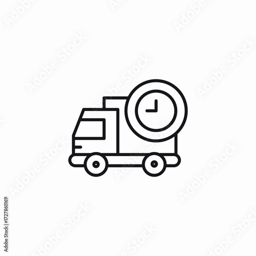 delivery time icon sign vector