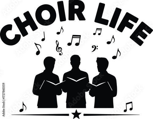 Choir Life Logo – Vocal Ensemble Emblem for Apparel & Merch