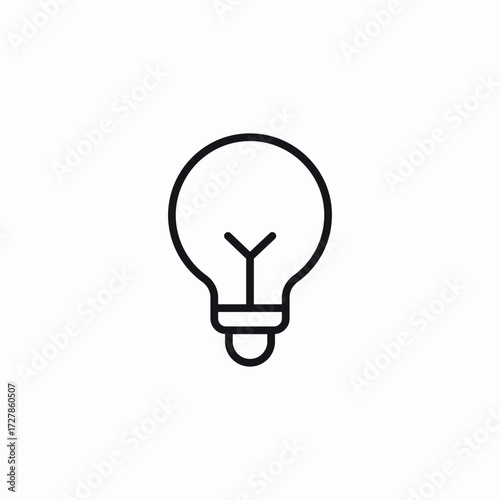 light bulb icon sign vector