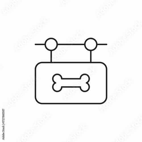 pet shop banner icon sign vector