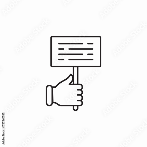 strike banner icon sign vector