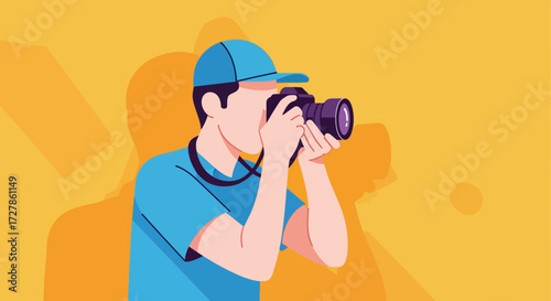 Photographer Taking Picture Capture a Moment with Professional Photography Techniques