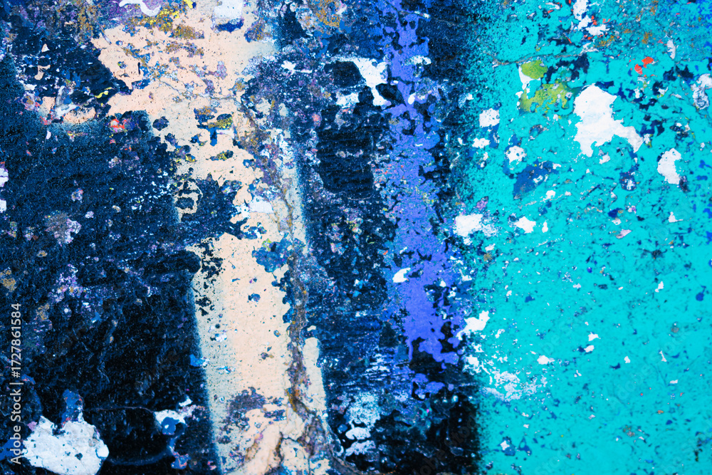 Fototapeta premium blue paint on a wall