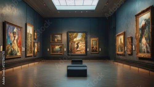 Art gallery interior