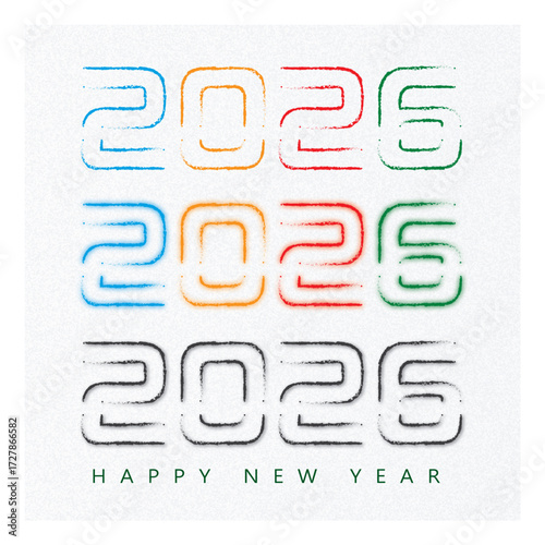 New year celebration design for 2026