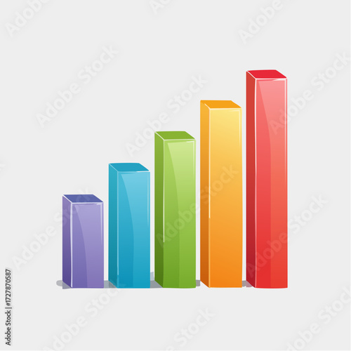 Colorful 3D Bar Graph Visual Representation of Growth, Trends, and Business Success. 26_unrrp8_Sep