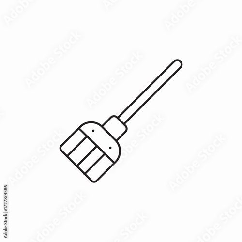 broom swipe icon sign vector