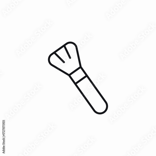 makeup brush icon sign vector
