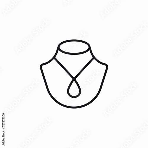 necklace jewelry icon sign vector