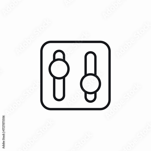 switch toggle icon sign vector