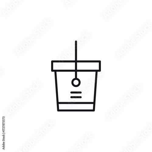 water bucket icon sign vector