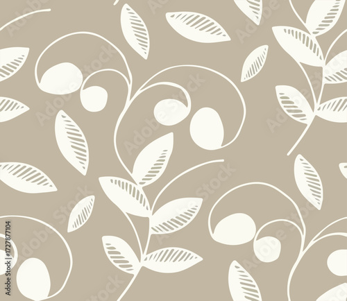 seamless pattern with leaves