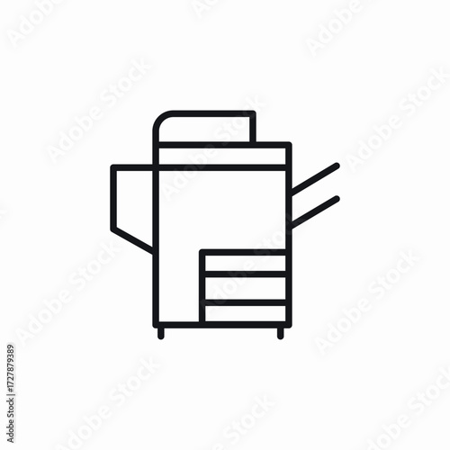 professional stand printer scaner icon sign vector