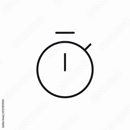 stopwatch time icon sign vector