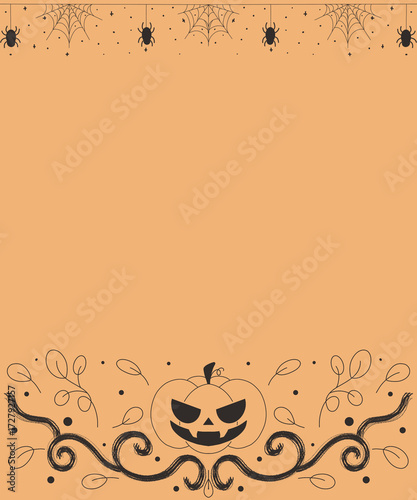 vector illustration of a halloween background