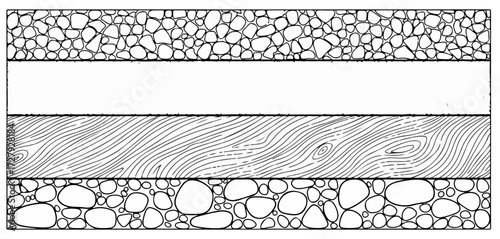 Abstract texture background featuring layered organic wood grain and smooth pebble patterns creating a rustic modern aesthetic for design projects