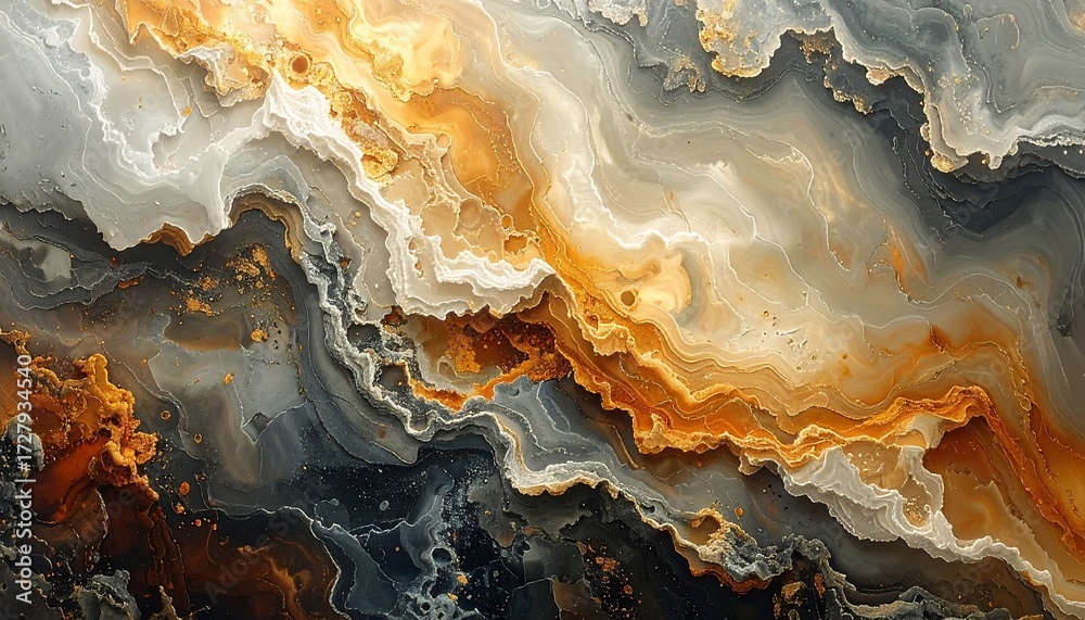 Obraz premium Abstract marbled pattern with flowing colors