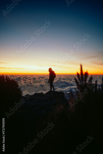 sunrise at the top of pico do arieiro