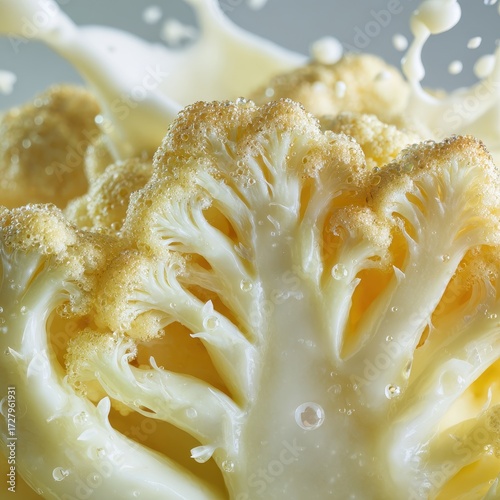 Creamy Cauliflower Splash - A Textural Explosion of Freshness.