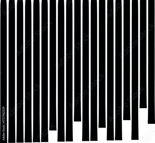 A texture with thick, closely spaced vertical columns or stripes.
