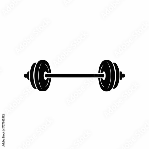 dumbbell isolated on white
