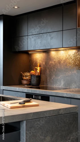 Modern Black and White Kitchen Design