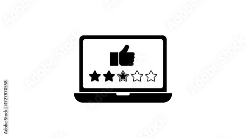 Feedback Review Animation User Rating and Evaluation Concept