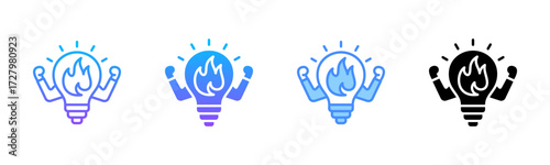 Courage Multi Style Icon Set