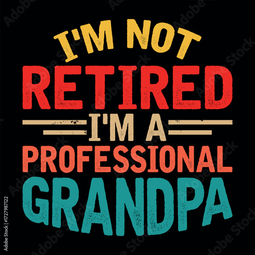 Funny Retirement Officially Retro Vintage Retired T-shirt Design