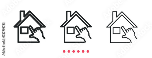 Choice icon. Thin line icon vector
