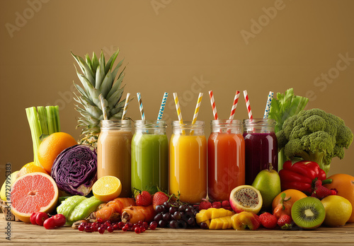 fruits and vegetable juice