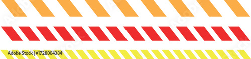 Construction border. Warning caution sign. Hazardous warning tape sets must be careful for construction and crime.
